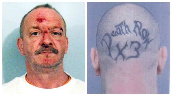 أثناء احتجازه لدى الشرطة ، حصل القاتل المتسلسل ويليام كلايد جيبسون على وشم على ظهره.