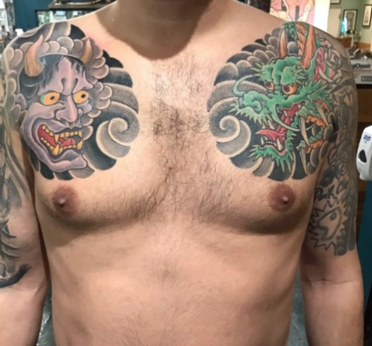 tätowierung, tätowierer, tätowierungsdesign, tattooinspiration, tätowierungskunst, japanisches tattoo, eingefärbt, inkedmag