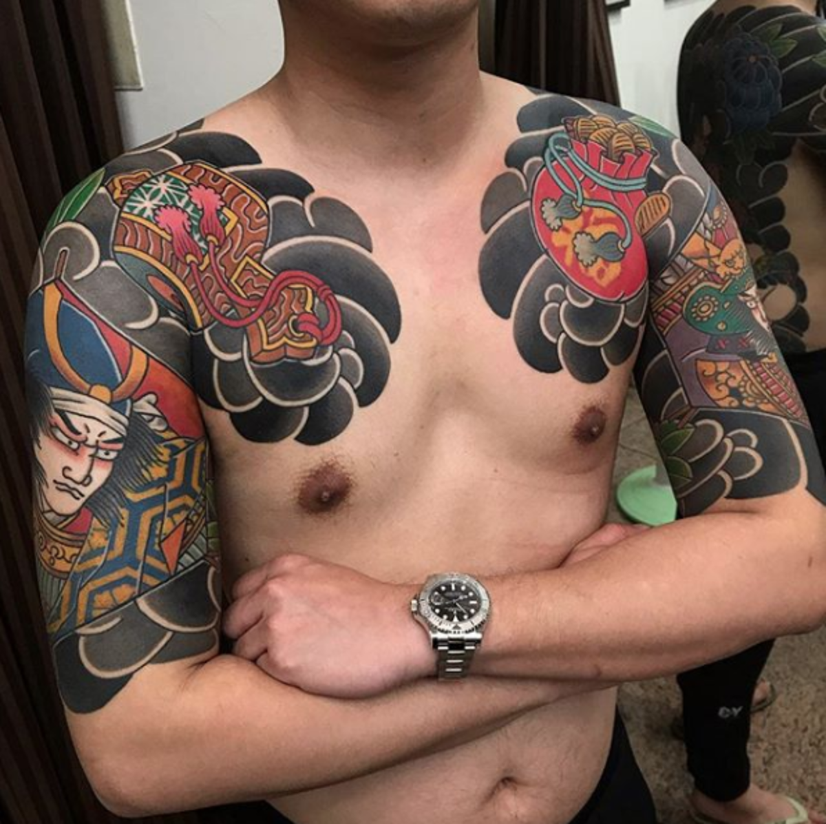 tätowierung, tätowierer, tätowierungsdesign, tattooinspiration, tätowierungskunst, japanisches tattoo, eingefärbt, inkedmag