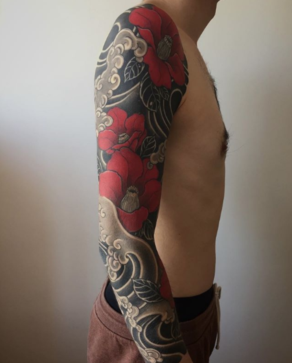 tätowierung, tätowierer, tätowierungsdesign, tattooinspiration, tätowierungskunst, japanisches tattoo, eingefärbt, inkedmag