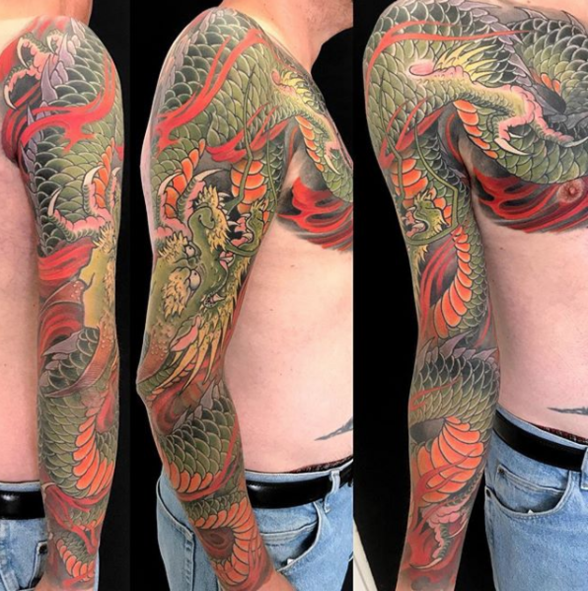 tätowierung, tätowierer, tätowierungsdesign, tattooinspiration, tätowierungskunst, japanisches tattoo, eingefärbt, inkedmag