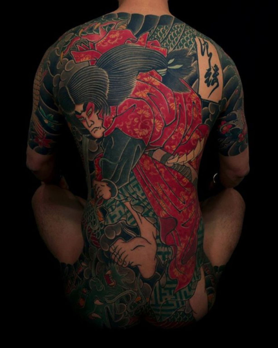 tätowierung, tätowierer, tätowierungsdesign, tattooinspiration, tätowierungskunst, japanisches tattoo, eingefärbt, inkedmag