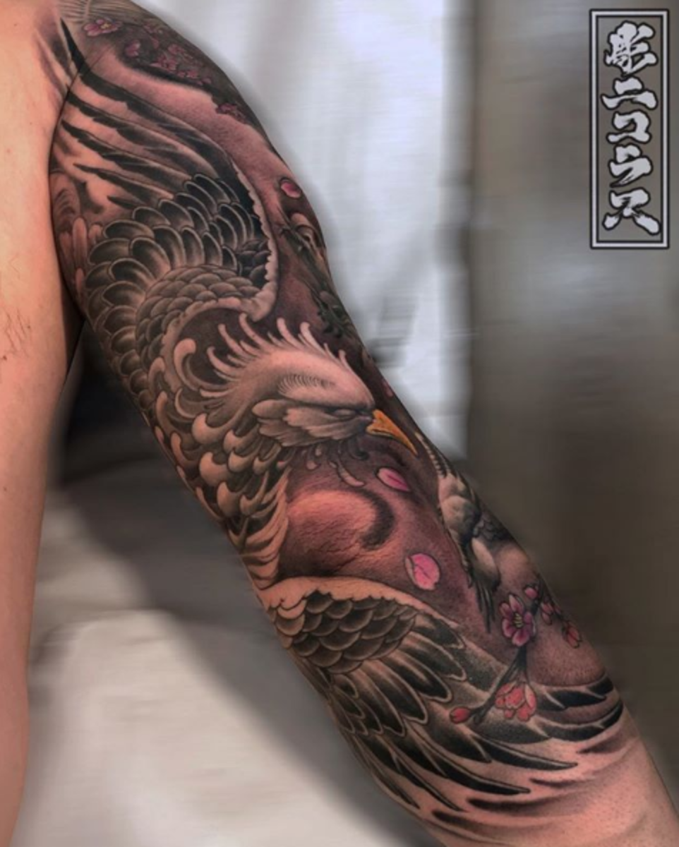 tätowierung, tätowierer, tätowierungsdesign, tattooinspiration, tätowierungskunst, japanisches tattoo, eingefärbt, inkedmag