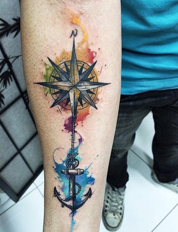 Kompass-und-Anker-Tattoo-54