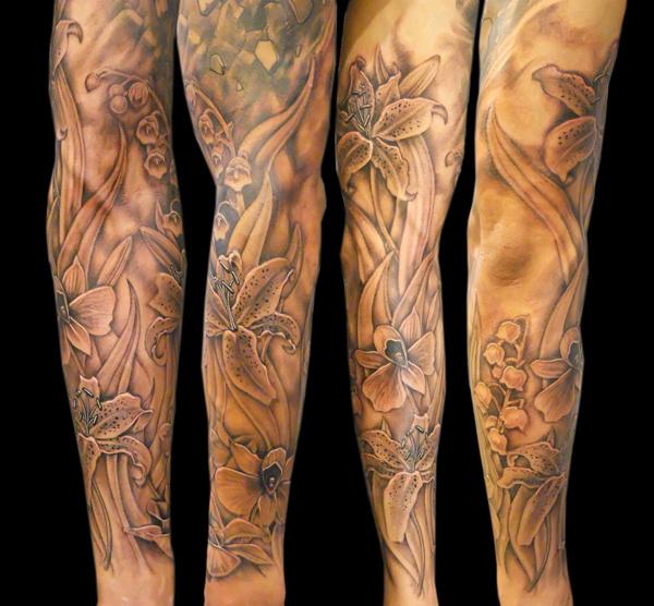 Lily Flower tetování paže