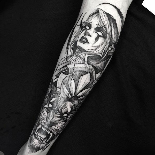 World of Warcraft Tattoo am ganzen Ärmel