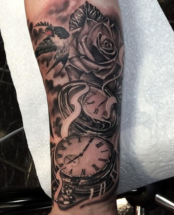 old-pocket-watch-and-rose-tattoo-78