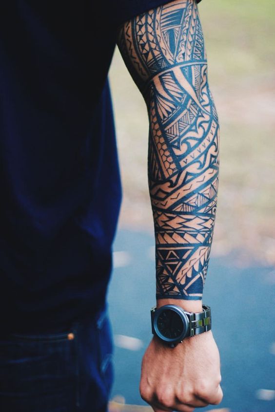 100 Polynesische Tattoo-Fotos, die wunderschön sind