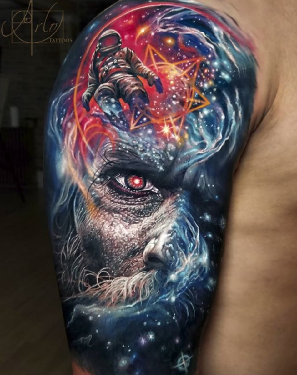 Tattoo, Tätowierer, Tattoo-Idee, Tattoo-Design, Tattoo-Inspiration, Tattoo-Kunst, Tattoo für Männer, Männer-Tattoo, eingefärbt, inkedmag