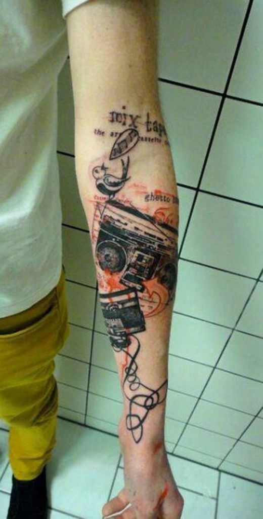 101 geniale Musik-Tattoos, die Sie selbst bekommen möchten