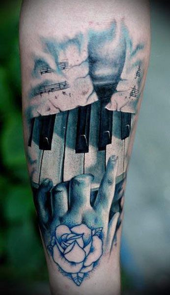 101 geniale Musik-Tattoos, die Sie selbst bekommen möchten