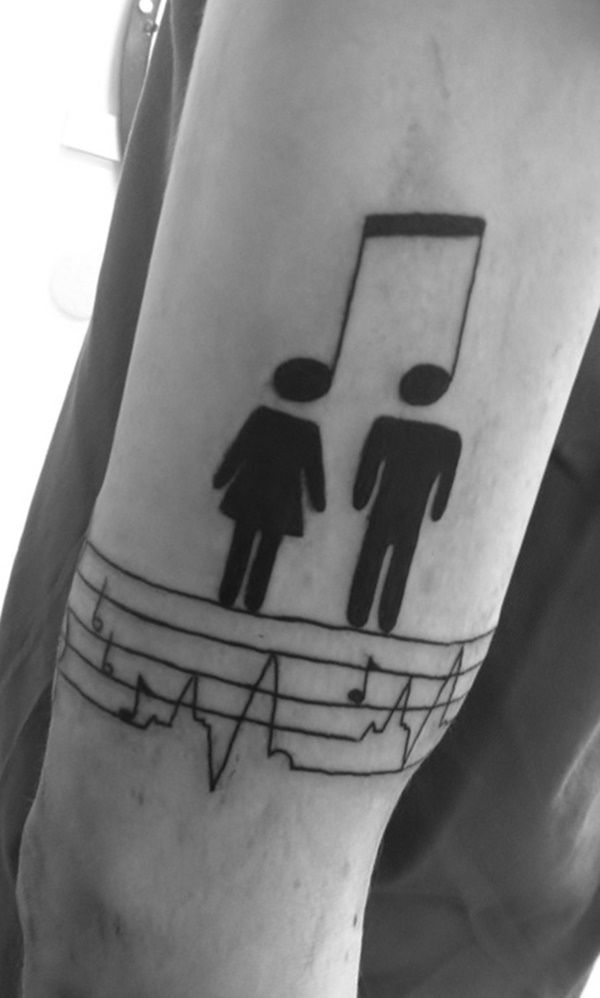 101 geniale Musik-Tattoos, die Sie selbst bekommen möchten