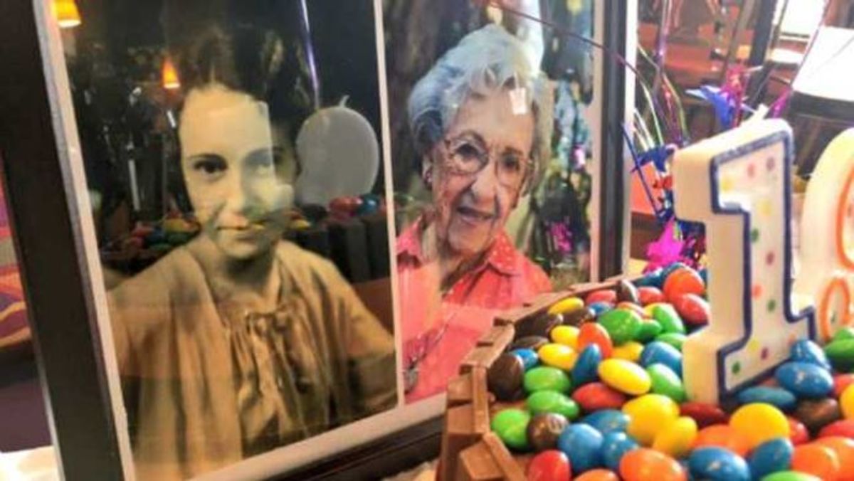 106letá žena, narozeniny taco bell, taco bell, fénix arizona, malíř šperků myrtis