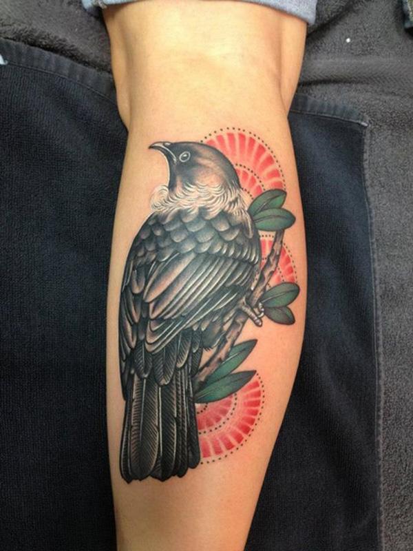 Tetování předloktí ptáka