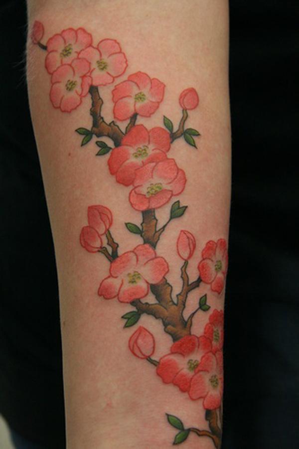 Tetování z třešňového květu