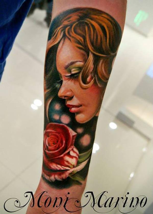 3D Portrait Unterarm Tattoo