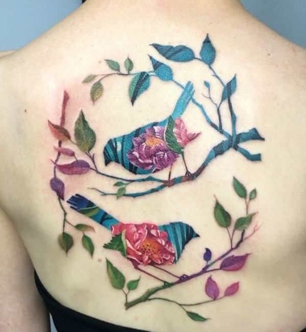 colorfal-branches-and-birds-tattoo-79