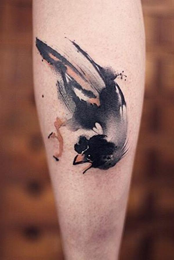 Tinte-Malerei-Stil-Vogel-Tattoo-68