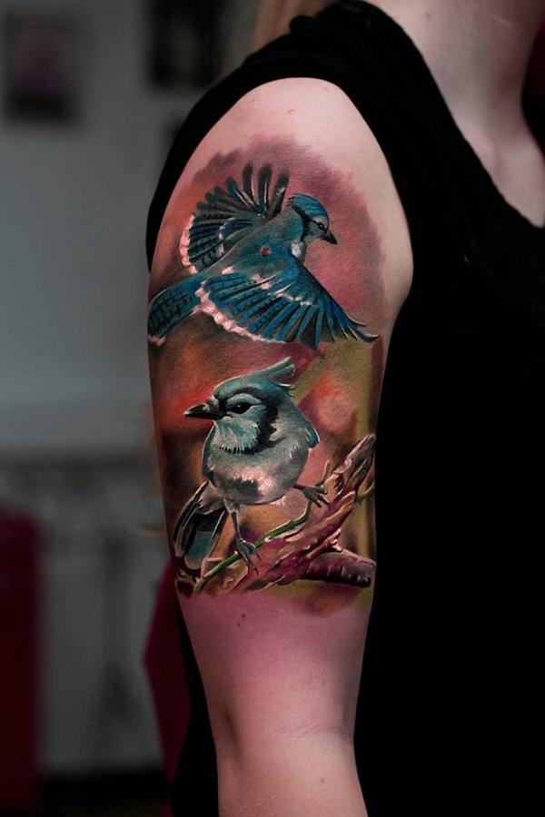passerina-cyanea-poloviční rukáv-tetování-56