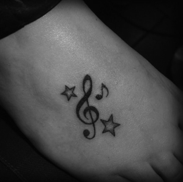 115 Musiknoten Tattoos für die Musikliebhaber