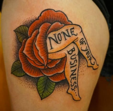 Feministisches traditionelles Tattoo