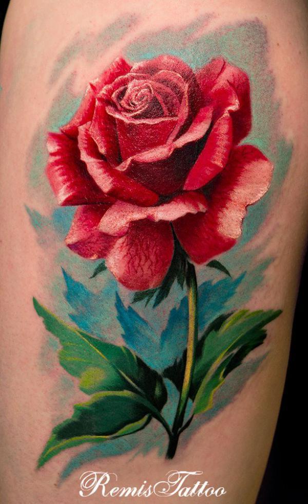 Styl malování Rose Tattoo
