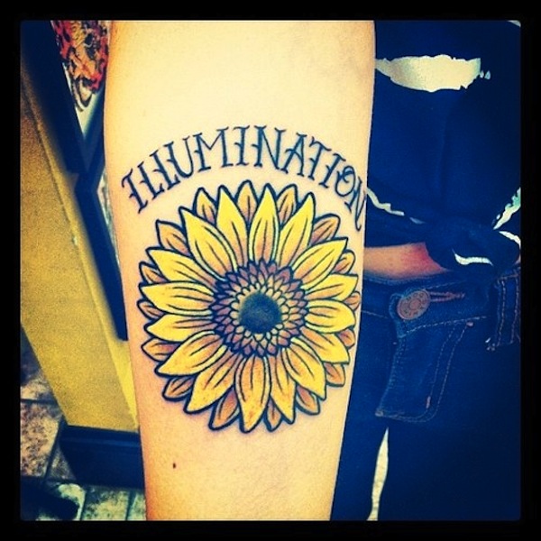 125 Sonnenblumen-Tattoo, um Ihren Tag zu erhellen