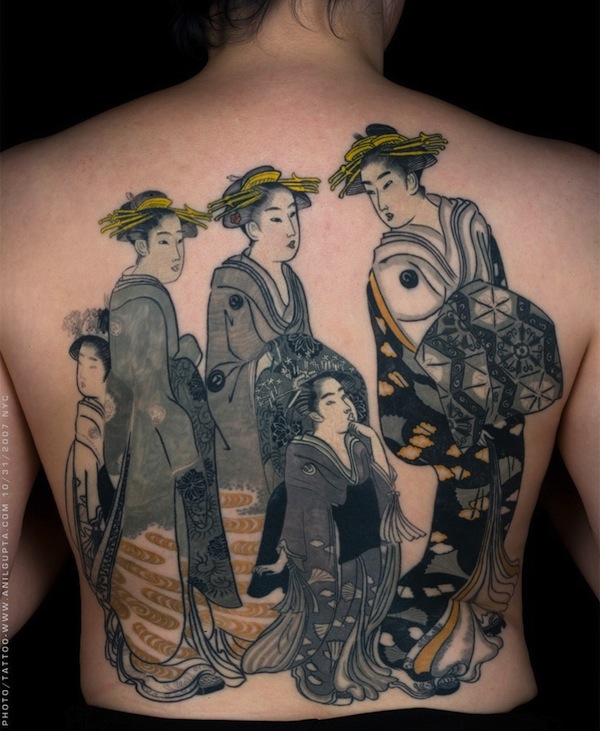 128 beste Geisha-Tattoos