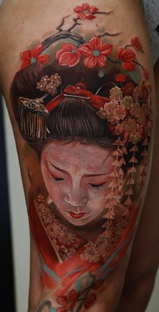 128 beste Geisha-Tattoos