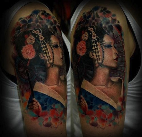 128 beste Geisha-Tattoos