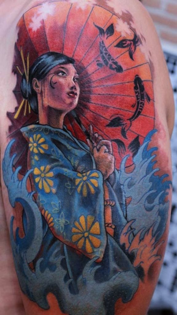 128 beste Geisha-Tattoos