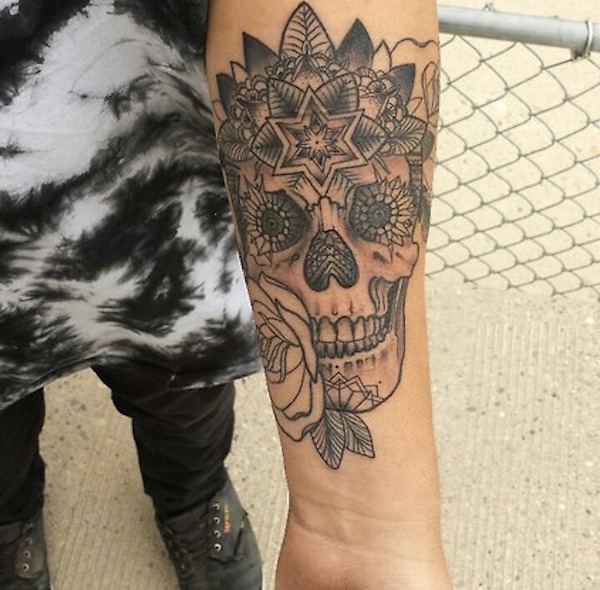 138 coole Zuckerschädel-Tattoos