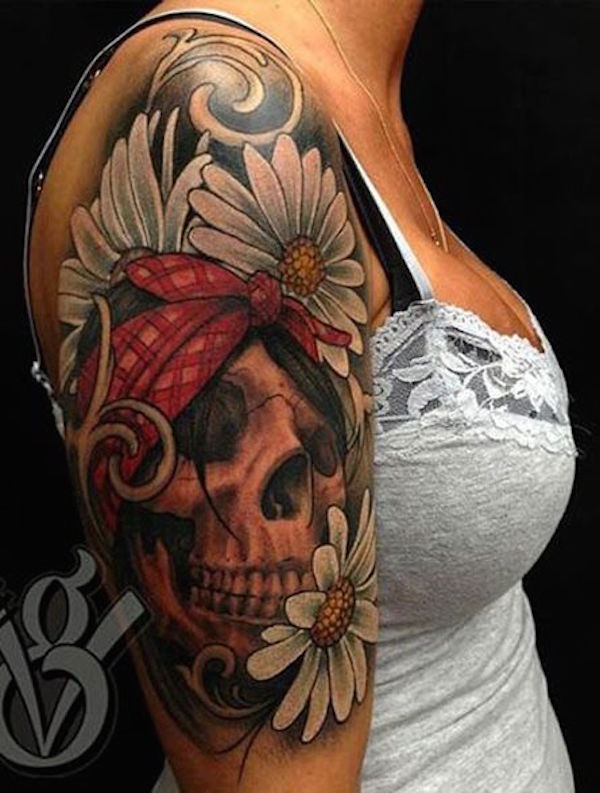 138 coole Zuckerschädel-Tattoos
