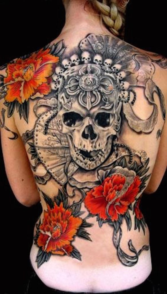 138 coole Zuckerschädel-Tattoos