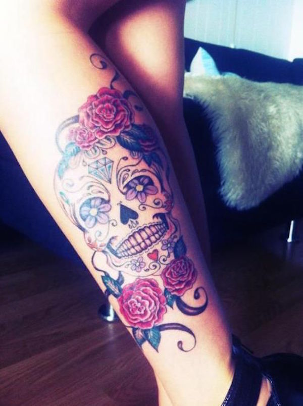 138 coole Zuckerschädel-Tattoos
