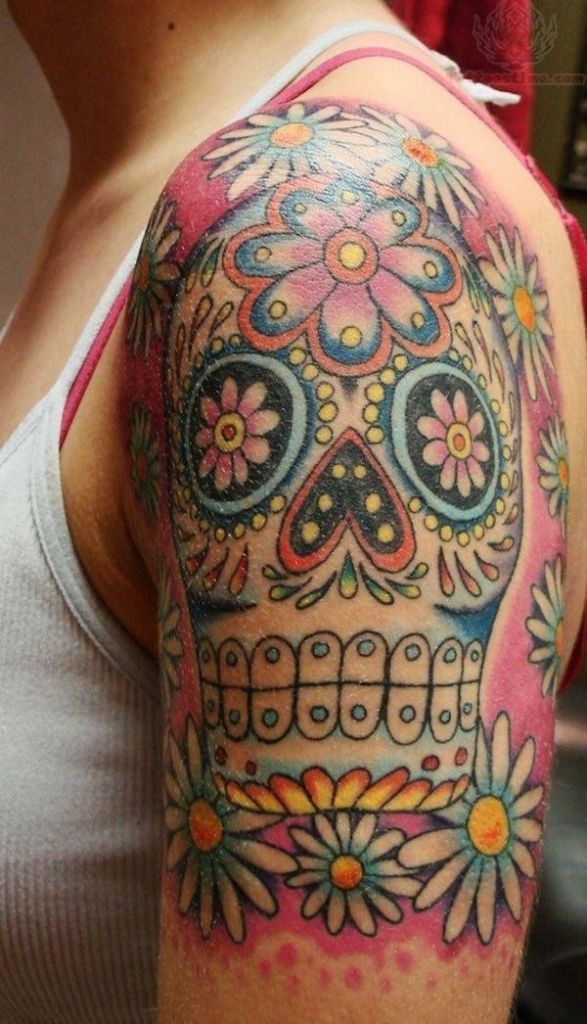 138 coole Zuckerschädel-Tattoos