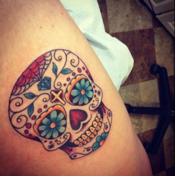 138 coole Zuckerschädel-Tattoos