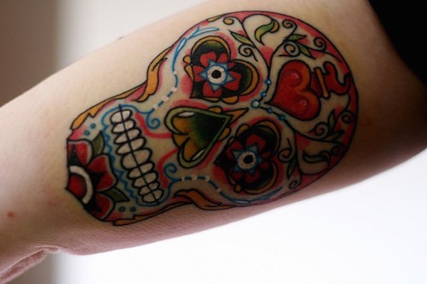 138 coole Zuckerschädel-Tattoos