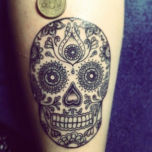 138 coole Zuckerschädel-Tattoos