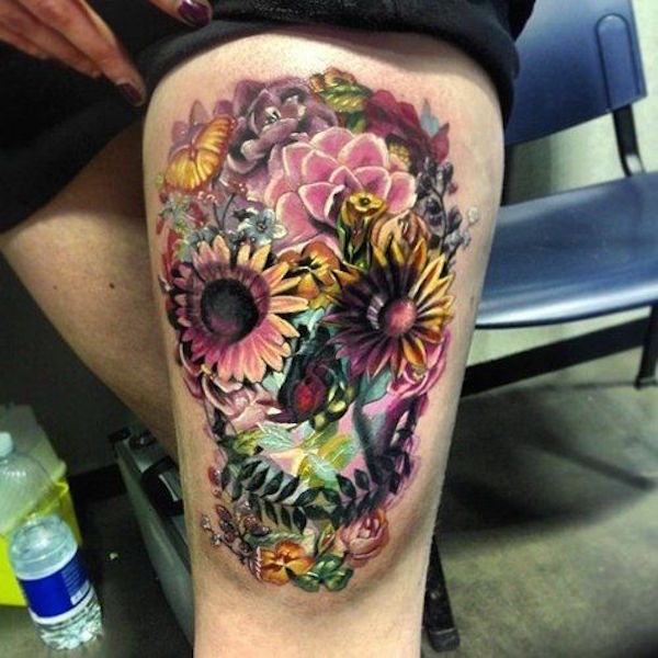 138 coole Zuckerschädel-Tattoos