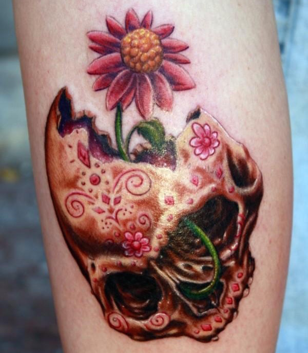 138 coole Zuckerschädel-Tattoos