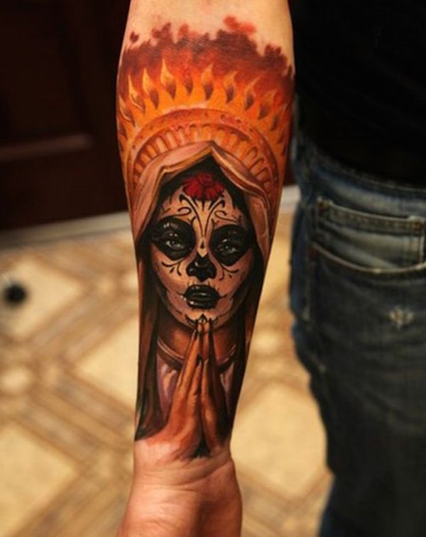 138 coole Zuckerschädel-Tattoos