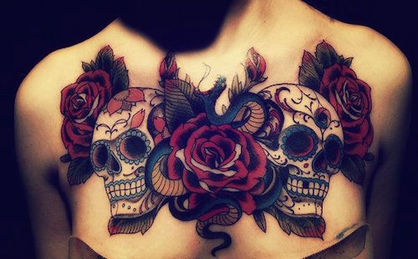 138 coole Zuckerschädel-Tattoos