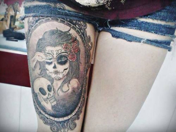 138 coole Zuckerschädel-Tattoos