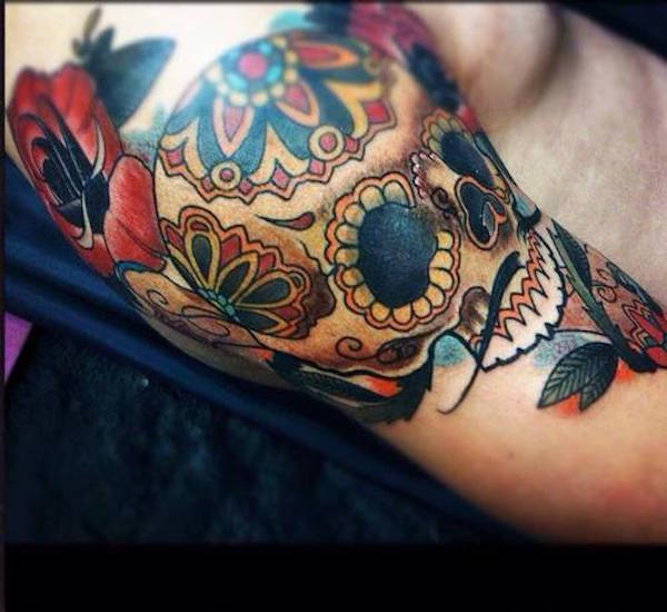 138 coole Zuckerschädel-Tattoos