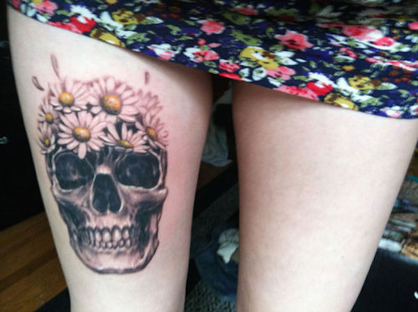 138 coole Zuckerschädel-Tattoos