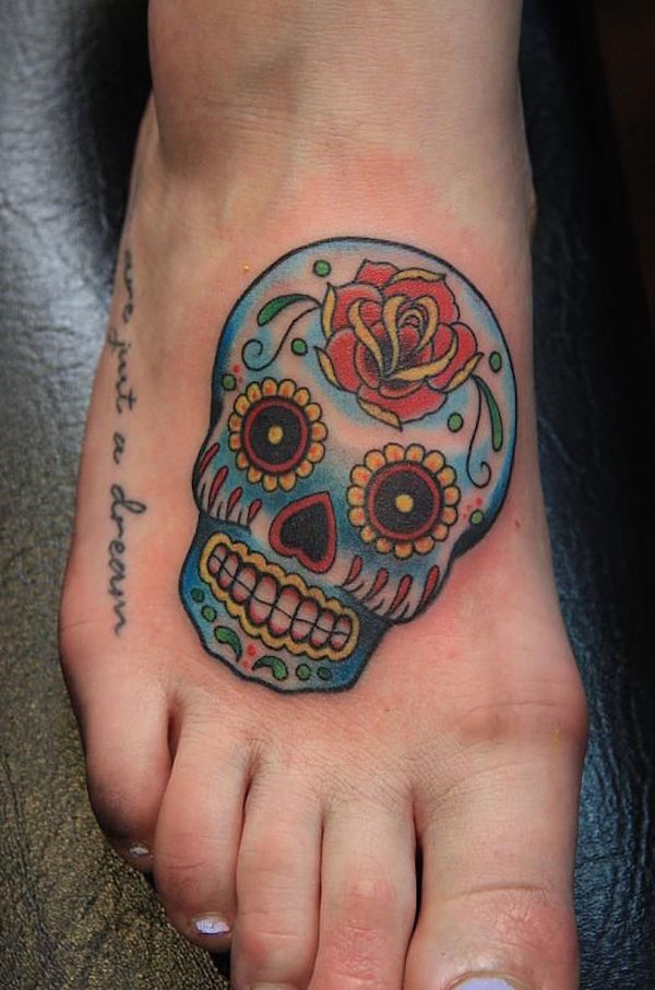 138 coole Zuckerschädel-Tattoos