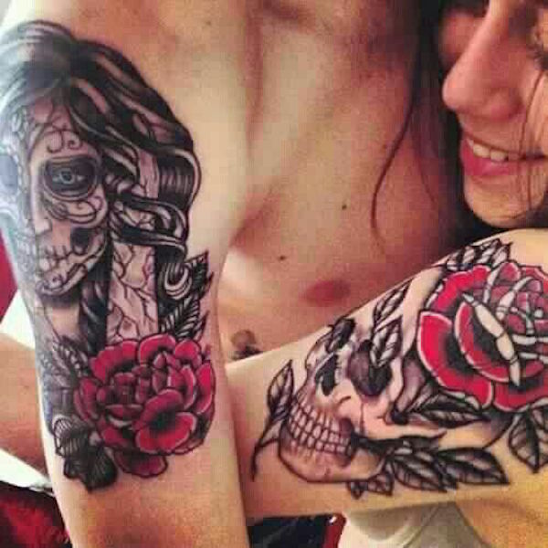 138 coole Zuckerschädel-Tattoos