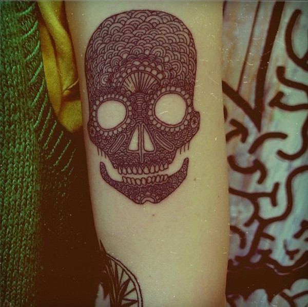 138 coole Zuckerschädel-Tattoos