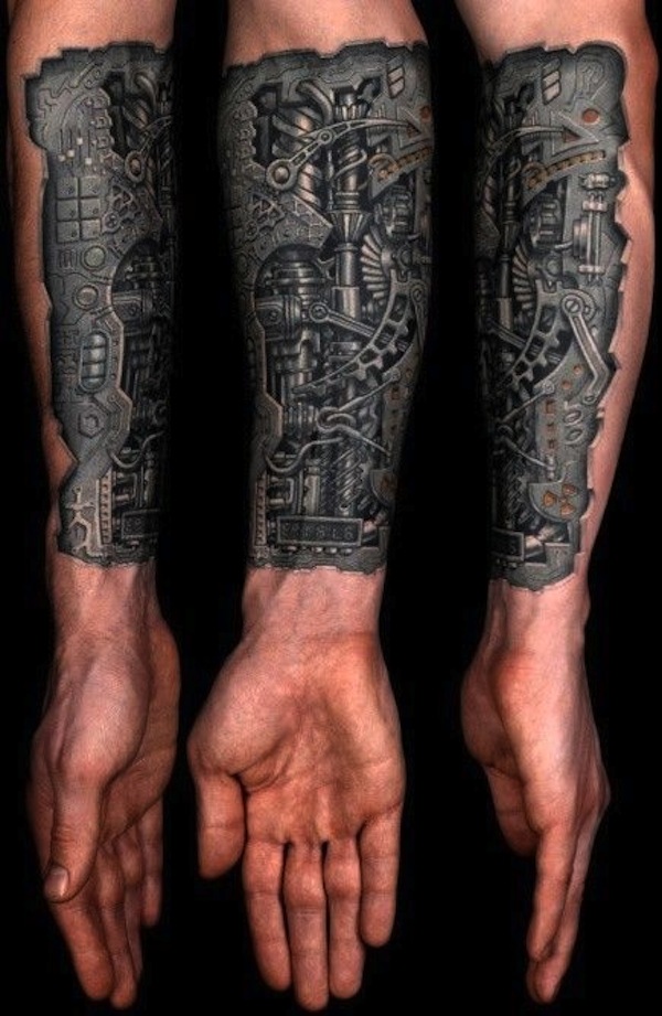 148 Biomechanisches Tattoo für Geeks